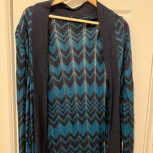 Missoni for Target Blue Chevron Long Sweater (M)